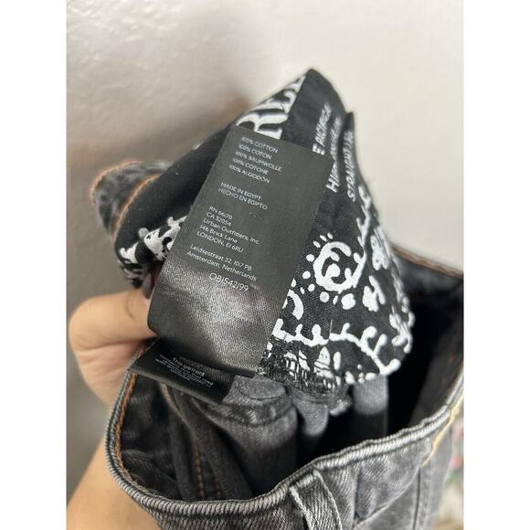 We The Free Free People The Pacifica High Rise Slim Straight Leg Size 26 Black - Picture 11 of 11